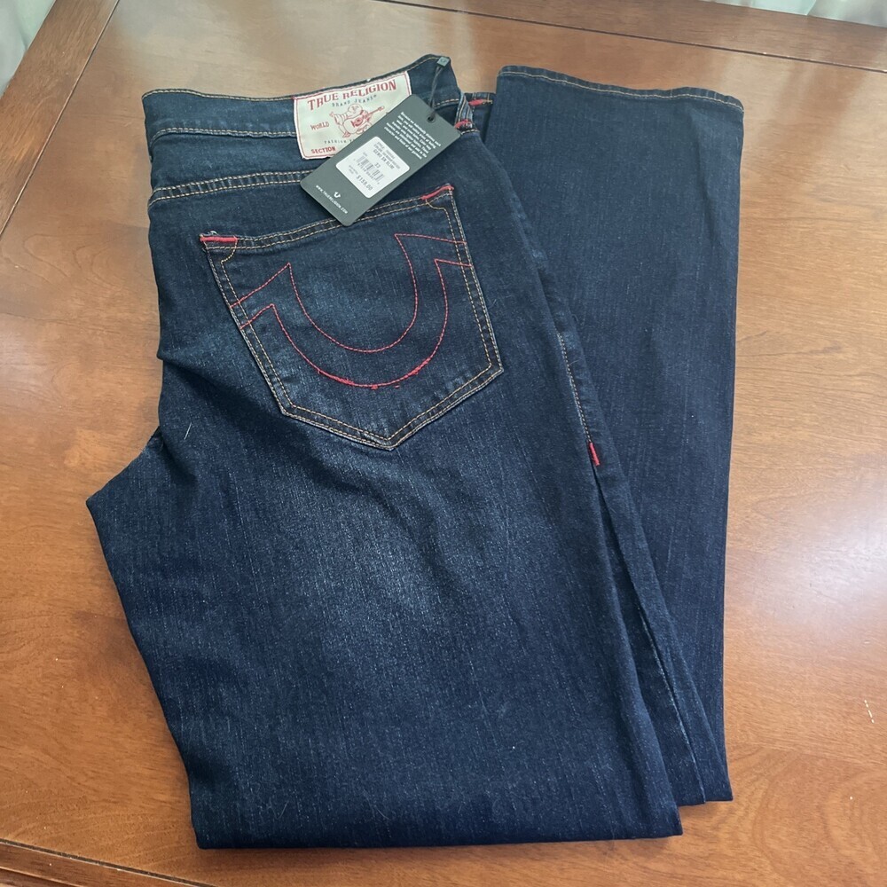 True Religion Geno Relaxed SN Slim Dark Wash 33 33x32